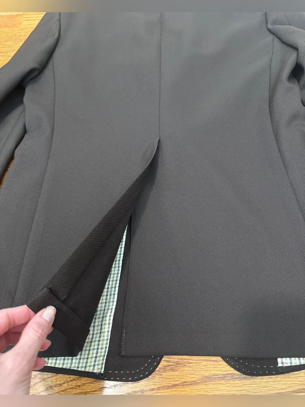 Vtg 70s Curlee Men’s Brown Polyester Suit Jacket Blazer Mod Stitching Sz 38R